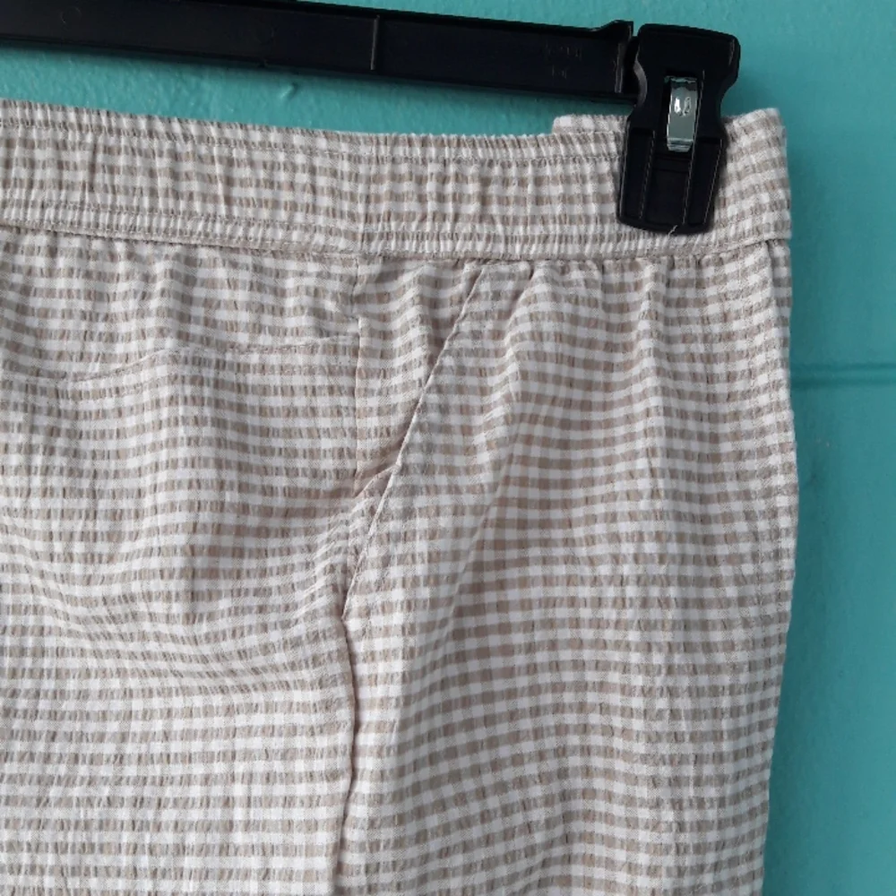 NWT "Emily Daniels" Seersucker Check Capri Petite Medium "FINAL PRICE" - Picture 6 of 8
